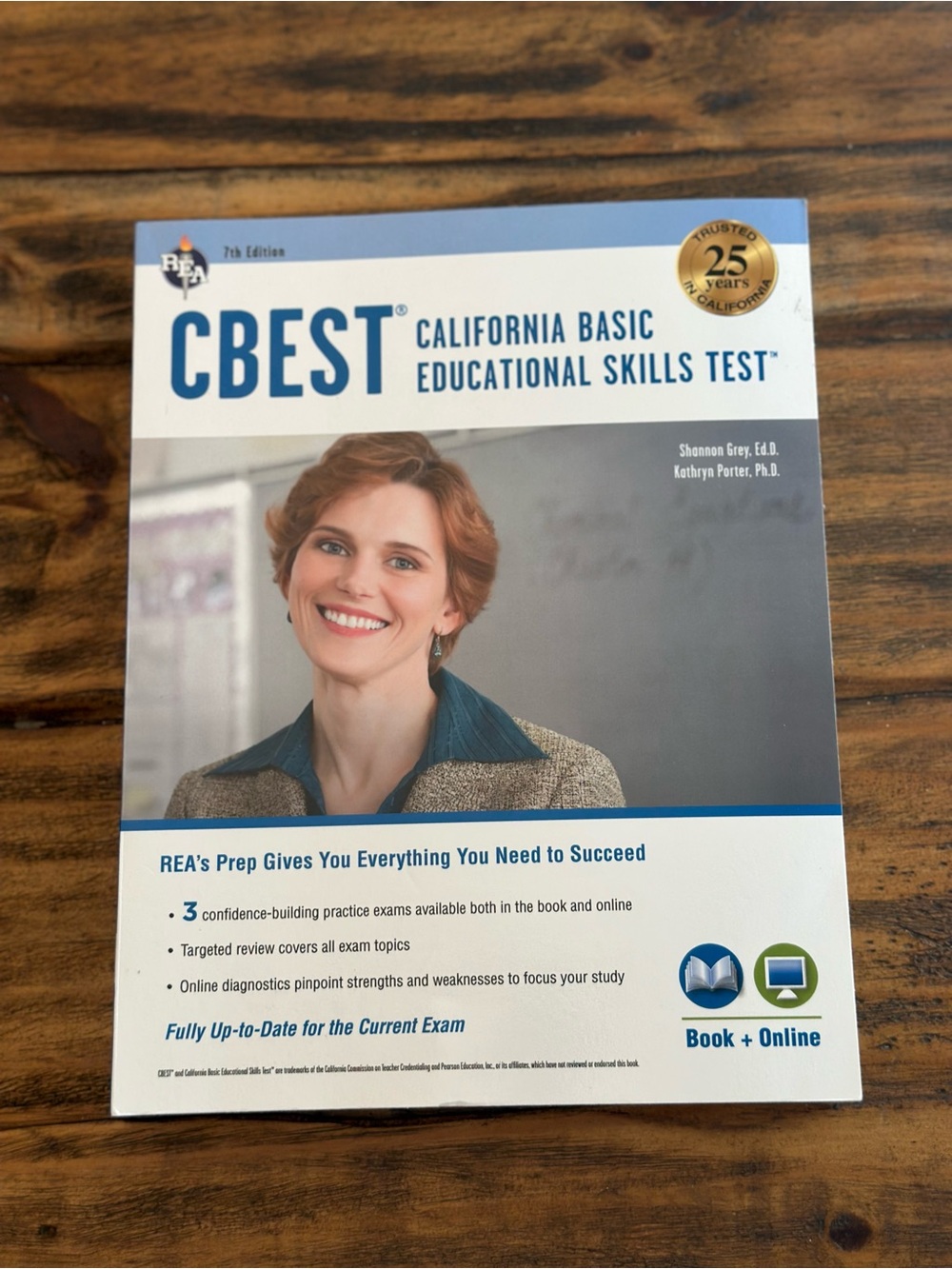 California Basic Educational Skills Test Prep Book - Blue/White